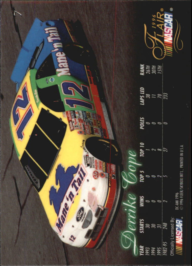 B6762- 1996 Flair Racing Card #s 1-100 -You Pick- 15+ FREE US SHIP - Picture 15 of 180