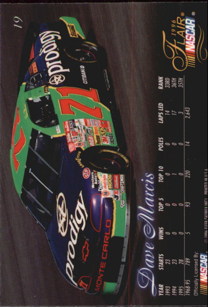 B6762- 1996 Flair Racing Card #s 1-100 -You Pick- 15+ FREE US SHIP - Picture 39 of 180