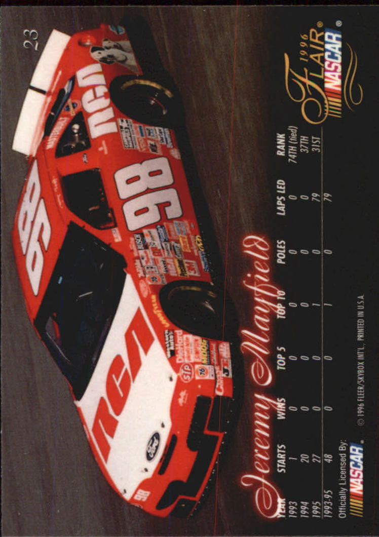 B6762- 1996 Flair Racing Card #s 1-100 -You Pick- 15+ FREE US SHIP - Picture 47 of 180