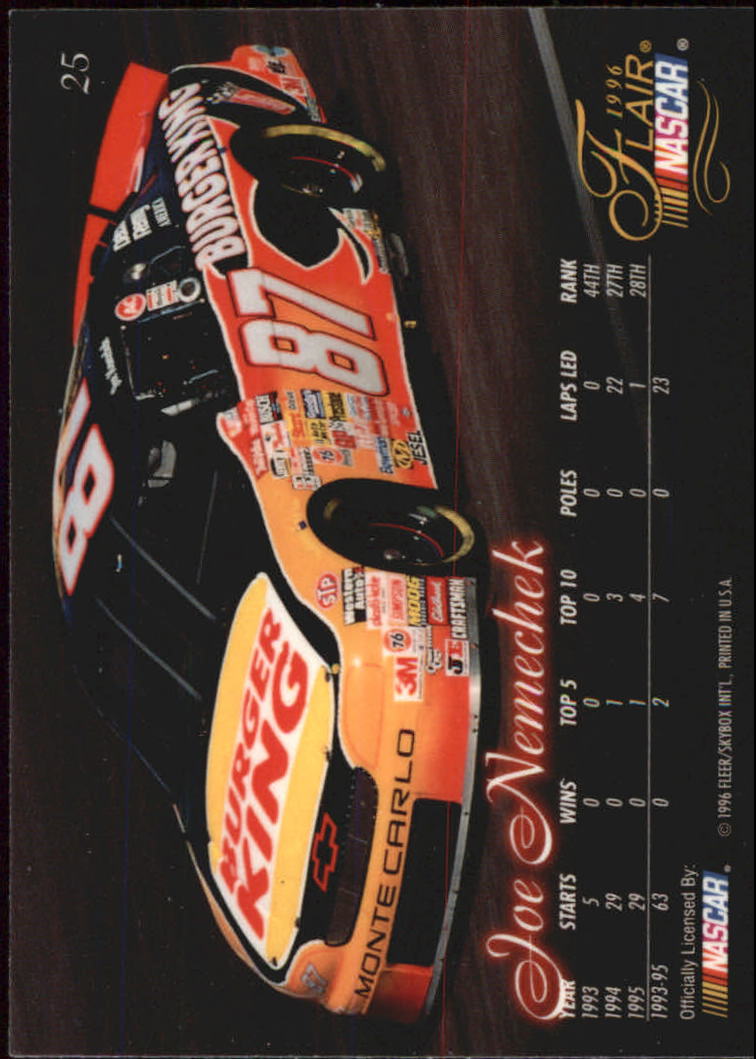 B6762- 1996 Flair Racing Card #s 1-100 -You Pick- 15+ FREE US SHIP - Picture 49 of 180