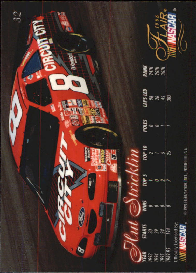 B6762- 1996 Flair Racing Card #s 1-100 -You Pick- 15+ FREE US SHIP - Picture 63 of 180