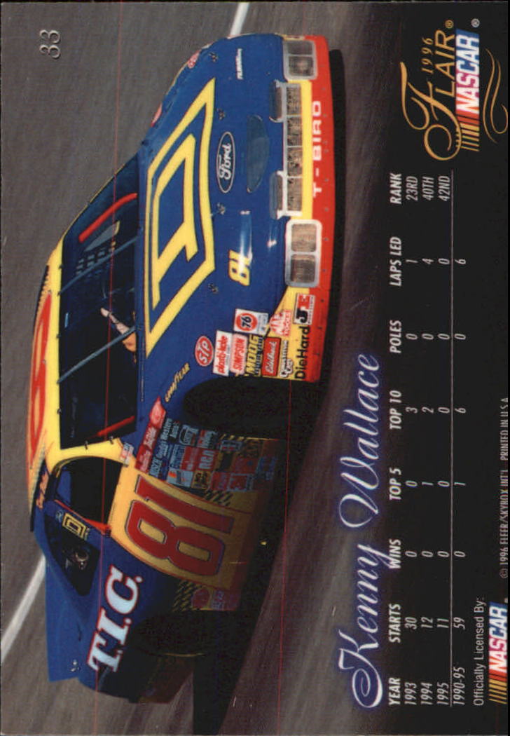 B6762- 1996 Flair Racing Card #s 1-100 -You Pick- 15+ FREE US SHIP - Picture 65 of 180