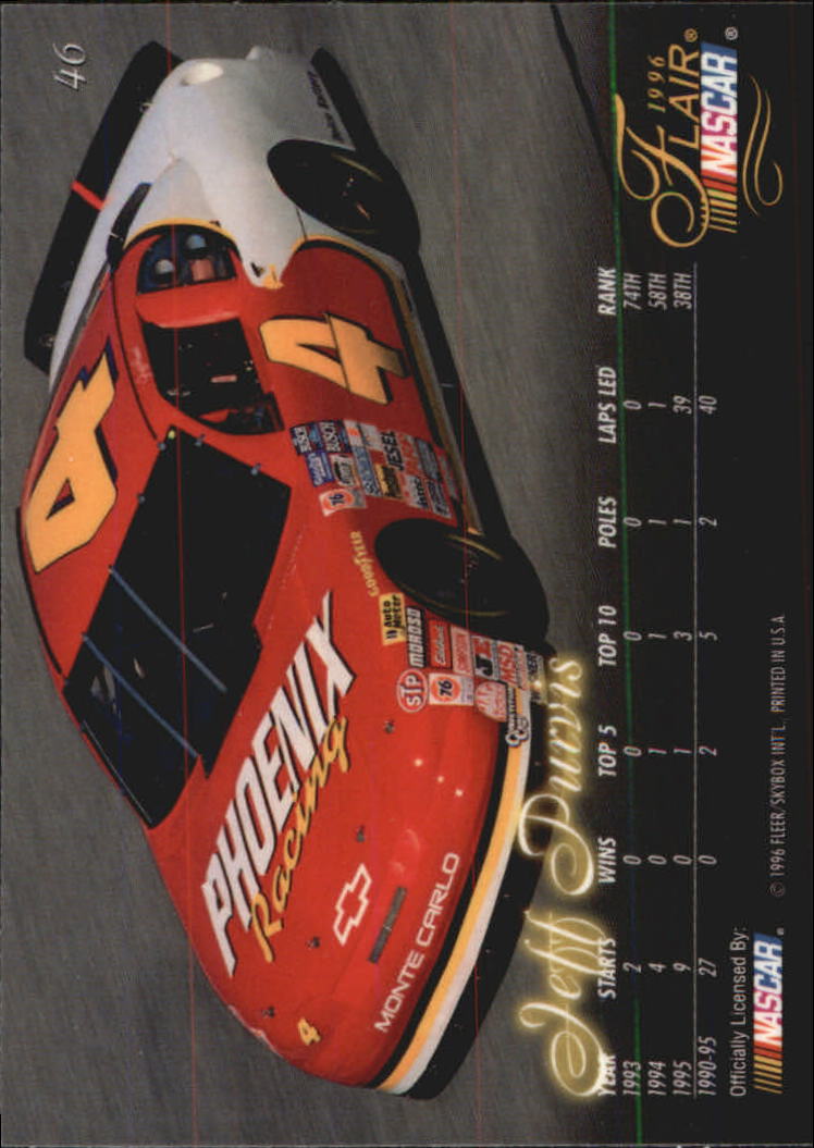 B6762- 1996 Flair Racing Card #s 1-100 -You Pick- 15+ FREE US SHIP - Picture 86 of 180
