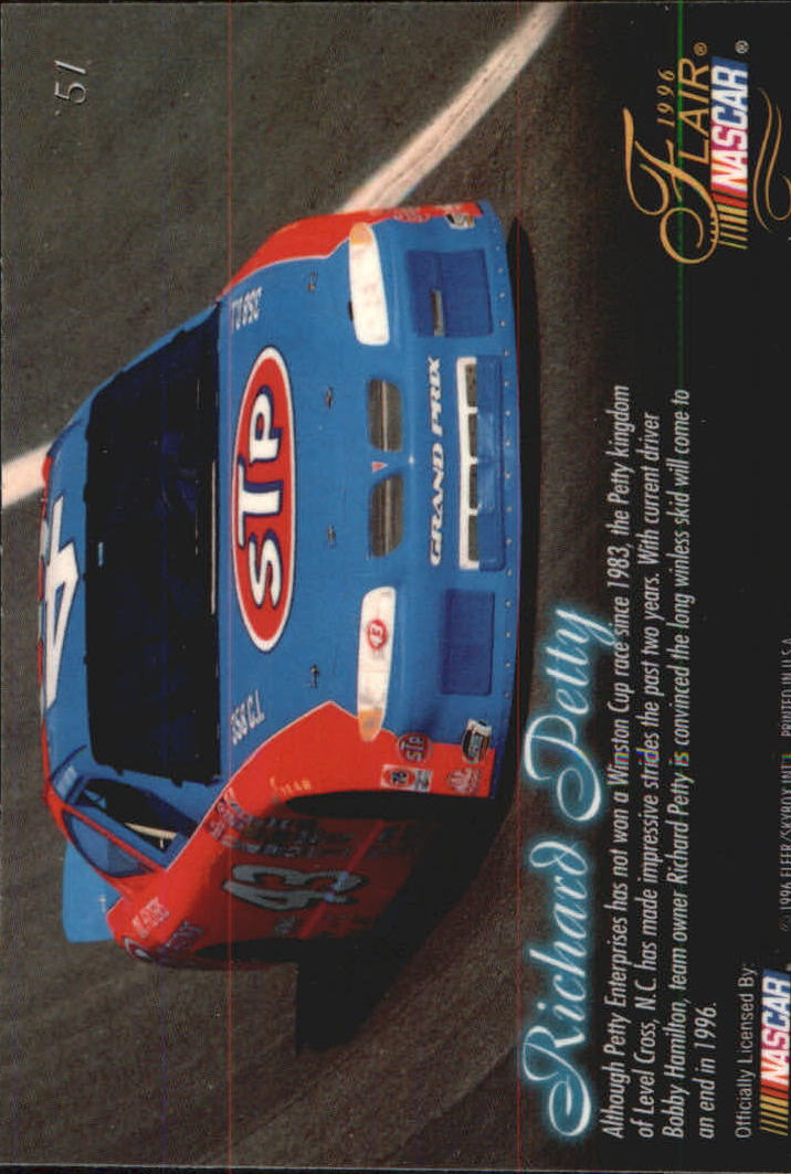 B6762- 1996 Flair Racing Card #s 1-100 -You Pick- 15+ FREE US SHIP - Picture 94 of 180