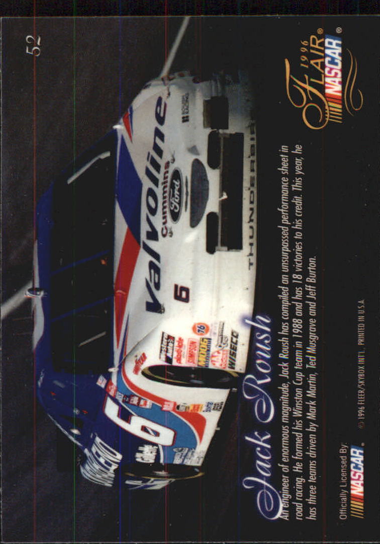 B6762- 1996 Flair Racing Card #s 1-100 -You Pick- 15+ FREE US SHIP - Picture 96 of 180