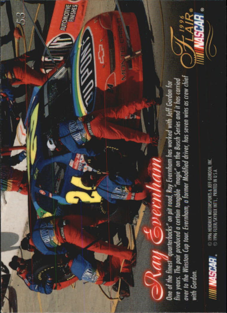 B6762- 1996 Flair Racing Card #s 1-100 -You Pick- 15+ FREE US SHIP - Picture 98 of 180