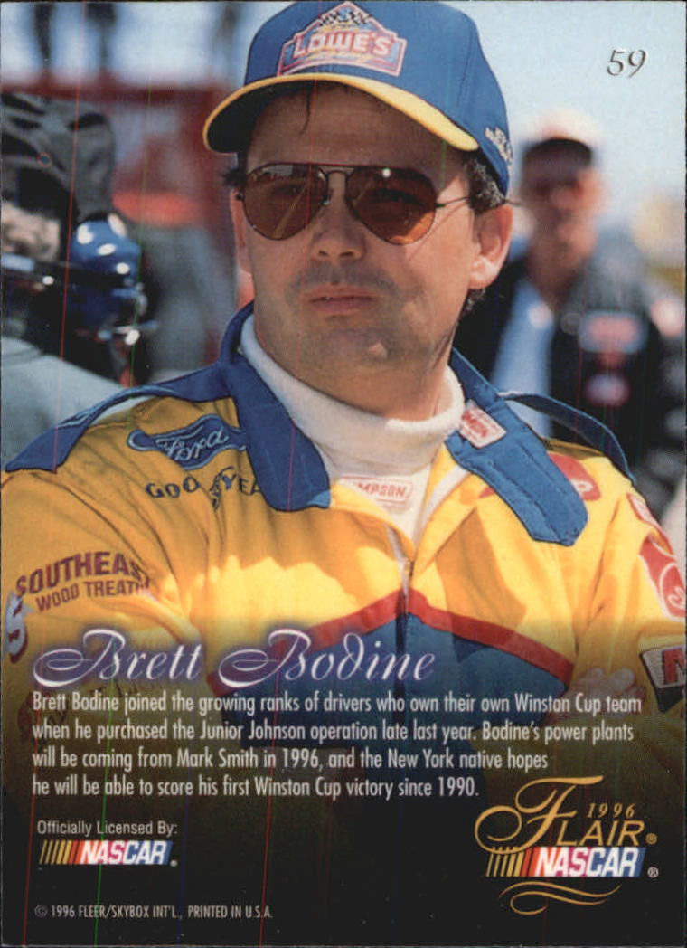 B6762- 1996 Flair Racing Card #s 1-100 -You Pick- 15+ FREE US SHIP - Picture 108 of 180