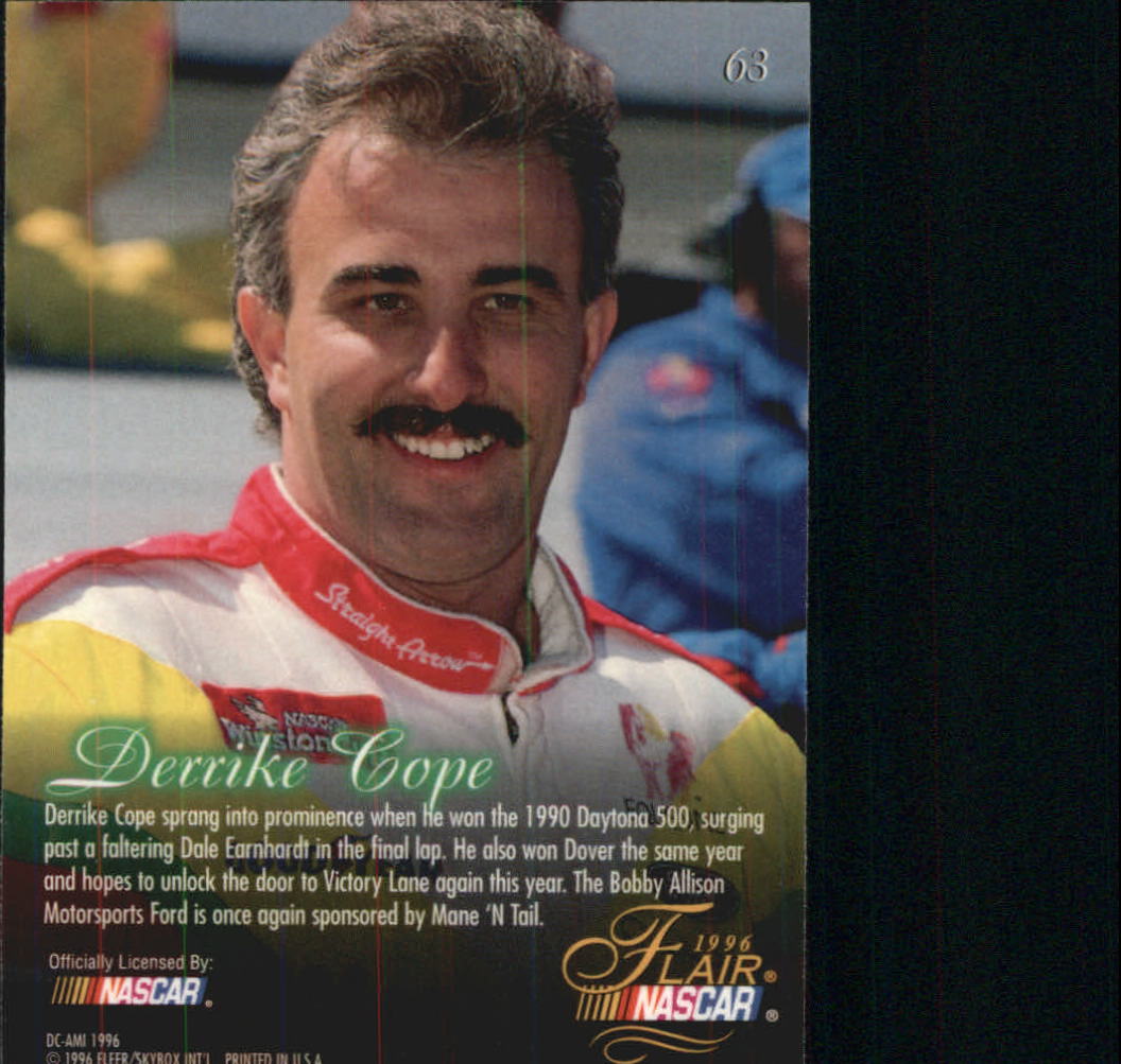 B6762- 1996 Flair Racing Card #s 1-100 -You Pick- 15+ FREE US SHIP - Picture 116 of 180
