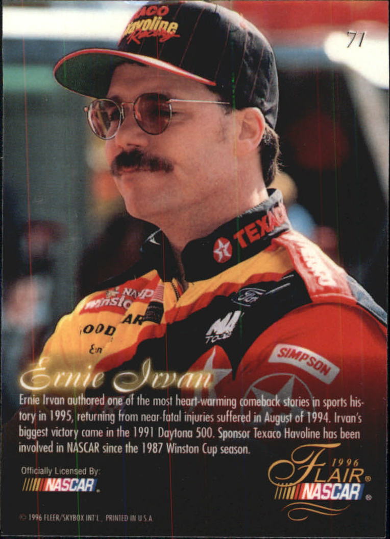 B6762- 1996 Flair Racing Card #s 1-100 -You Pick- 15+ FREE US SHIP - Picture 130 of 180