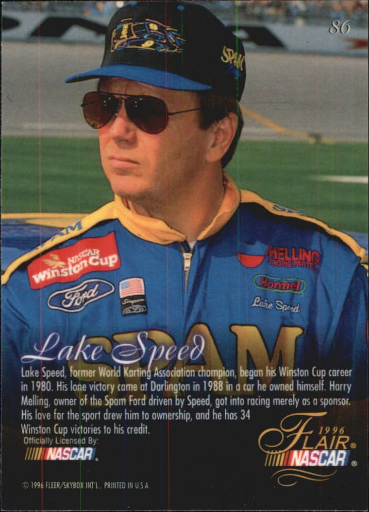 B6762- 1996 Flair Racing Card #s 1-100 -You Pick- 15+ FREE US SHIP - Picture 154 of 180