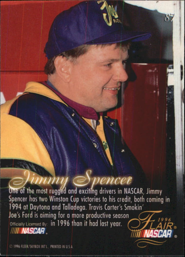 B6762- 1996 Flair Racing Card #s 1-100 -You Pick- 15+ FREE US SHIP - Picture 156 of 180