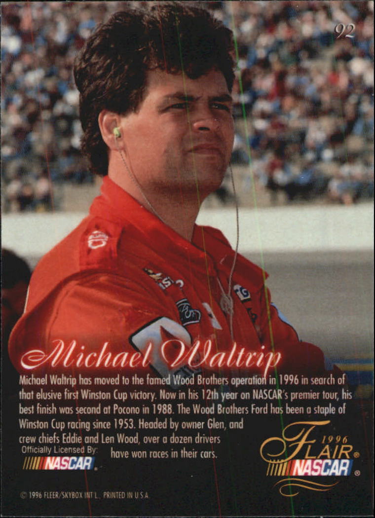 B6762- 1996 Flair Racing Card #s 1-100 -You Pick- 15+ FREE US SHIP - Picture 166 of 180