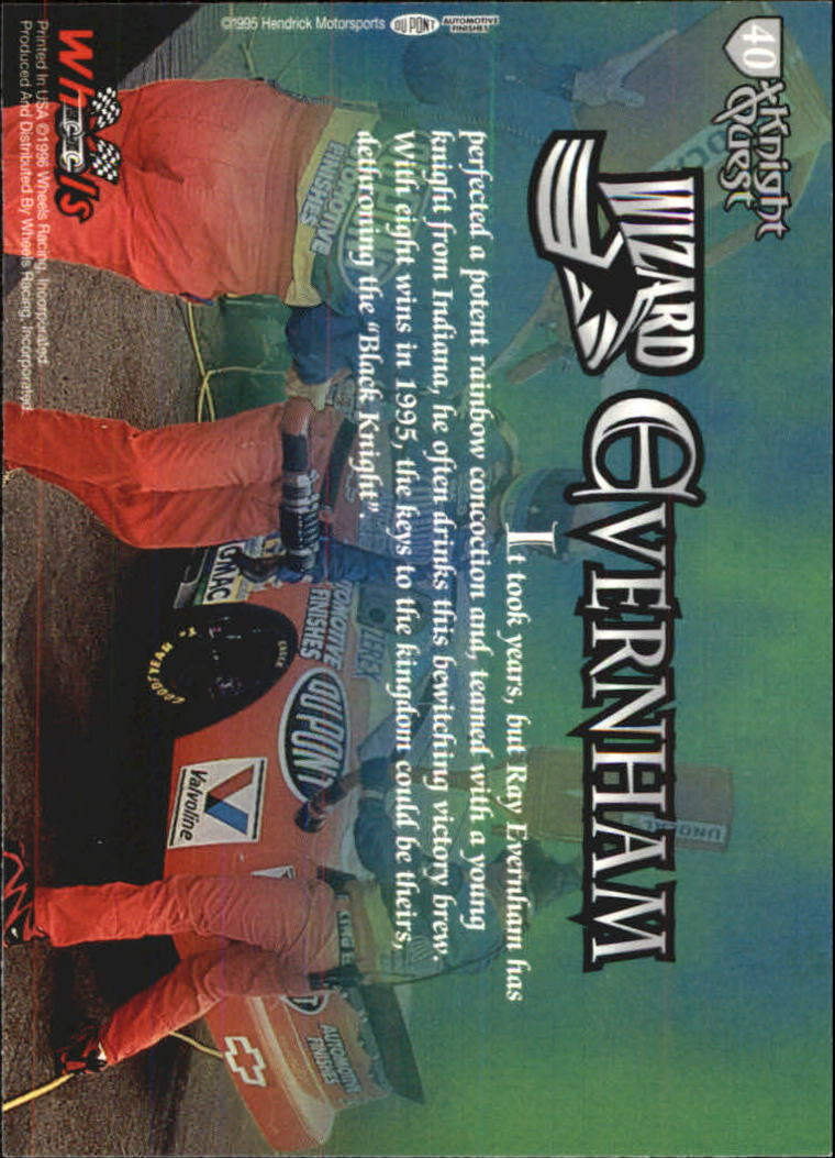 1996 KnightQuest #40 Ray Evernham W back image