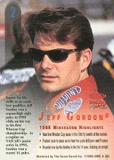 1996 Autographed Racing #2 Jeff Gordon back image