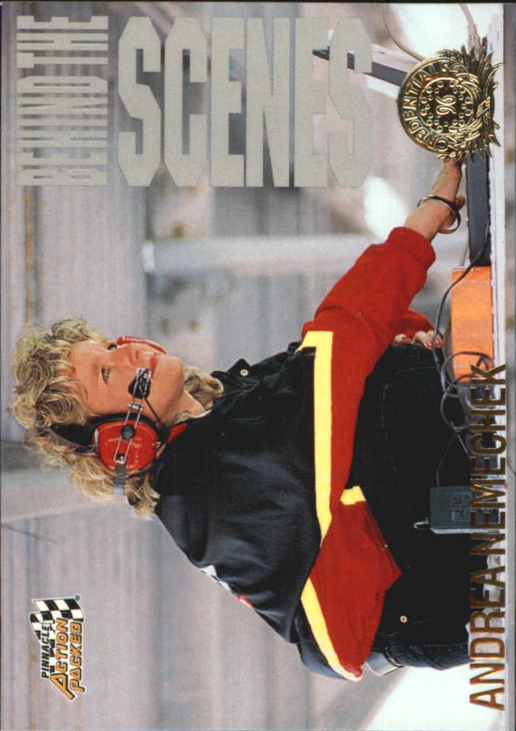 1996 Action Packed Credentials #84 Andrea Nemechek BTS