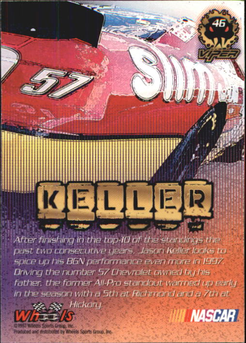 1997 Viper #46 Jason Keller back image
