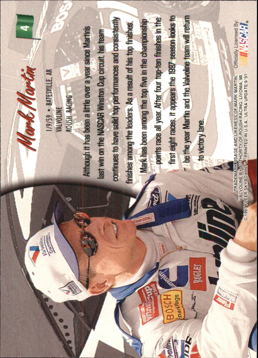 B5110- 1997 Ultra Update Racing #s 1-97 +Inserts -You Pick- 15+ FREE US SHIP - Picture 9 of 167