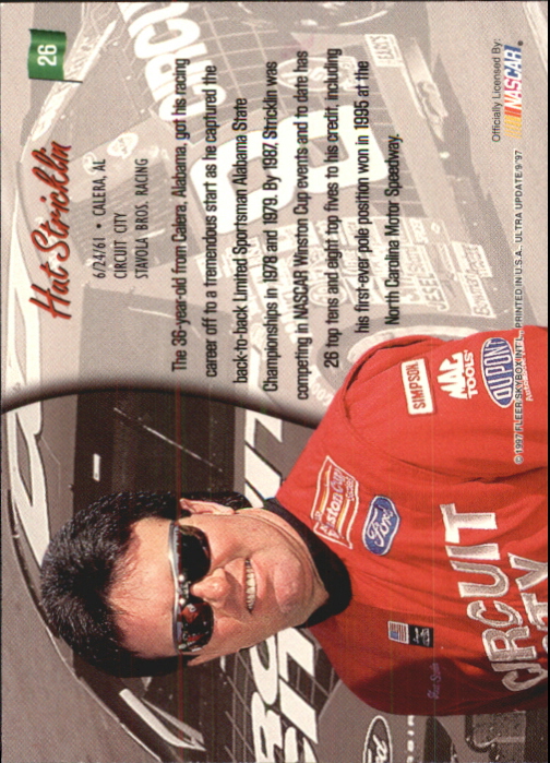 B5110- 1997 Ultra Update Racing #s 1-97 +Inserts -You Pick- 15+ FREE US SHIP - Picture 53 of 167