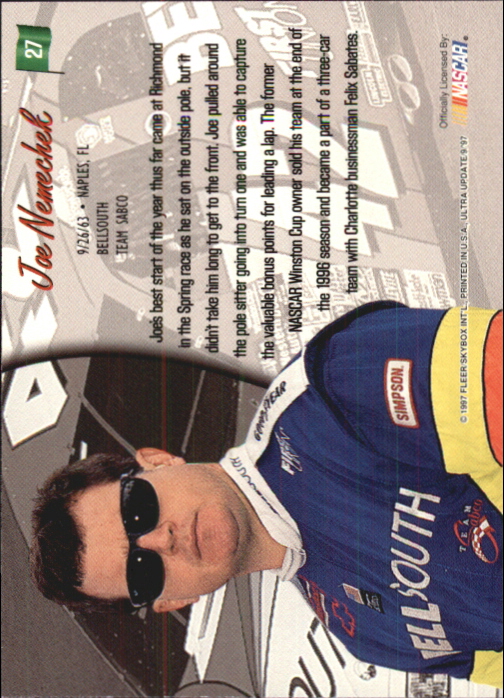 B5110- 1997 Ultra Update Racing #s 1-97 +Inserts -You Pick- 15+ FREE US SHIP - Picture 55 of 167