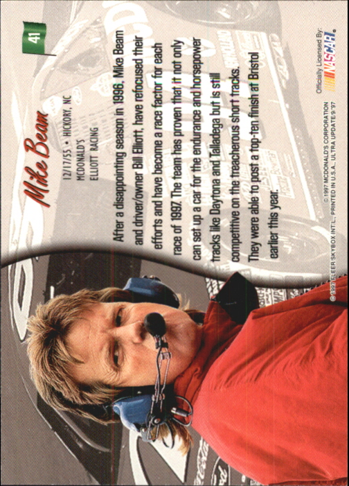 B5110- 1997 Ultra Update Racing #s 1-97 +Inserts -You Pick- 15+ FREE US SHIP - Picture 83 of 167