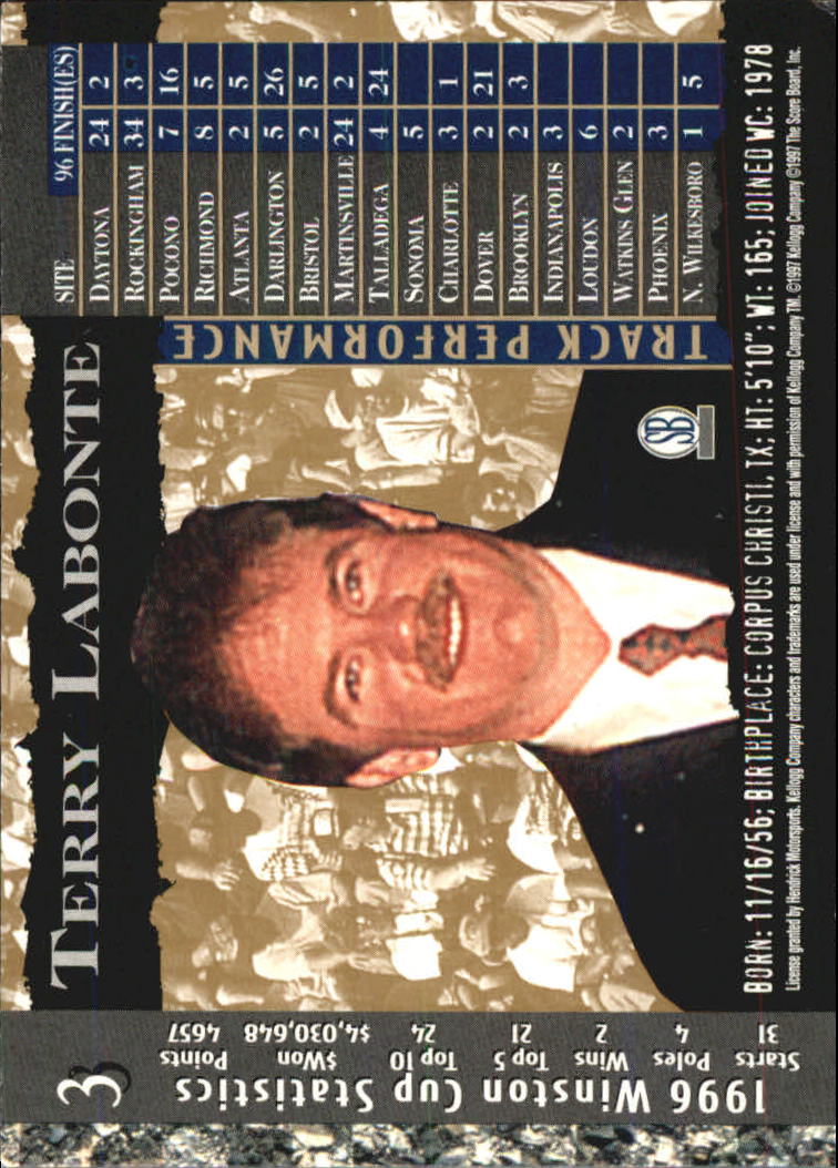 A4787- 1997 Score Board IQ Nascar Race Cards 1-50 -You Pick- 15+ FREE US SHIP - Picture 7 of 93