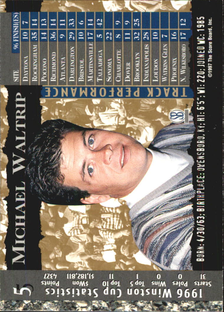 A4787- 1997 Score Board IQ Nascar Race Cards 1-50 -You Pick- 15+ FREE US SHIP - Picture 11 of 93