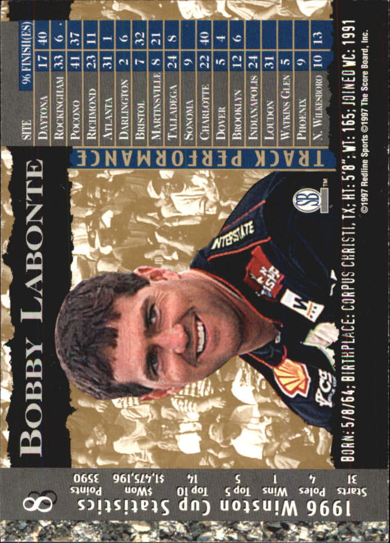 A4787- 1997 Score Board IQ Nascar Race Cards 1-50 -You Pick- 15+ FREE US SHIP - Picture 17 of 93