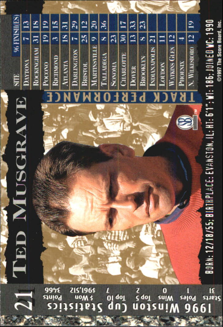 A4787- 1997 Score Board IQ Nascar Race Cards 1-50 -You Pick- 15+ FREE US SHIP - Picture 43 of 93