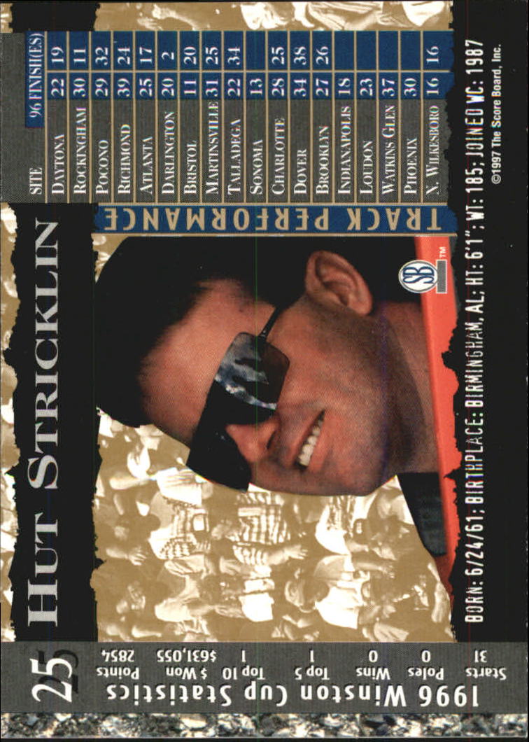 A4787- 1997 Score Board IQ Nascar Race Cards 1-50 -You Pick- 15+ FREE US SHIP - Picture 49 of 93