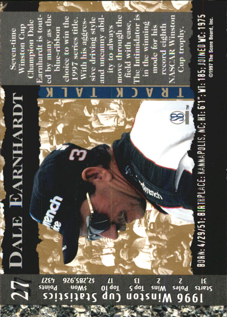 A4787- 1997 Score Board IQ Nascar Race Cards 1-50 -You Pick- 15+ FREE US SHIP - Picture 51 of 93
