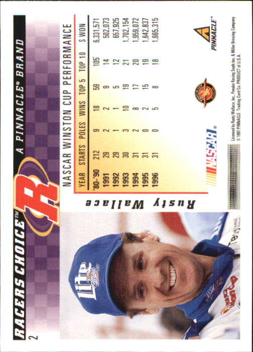 B5864- 1997 Racer's Choice Racing Card #s 1-106 -You Pick- 15+ FREE US SHIP - Picture 5 of 213