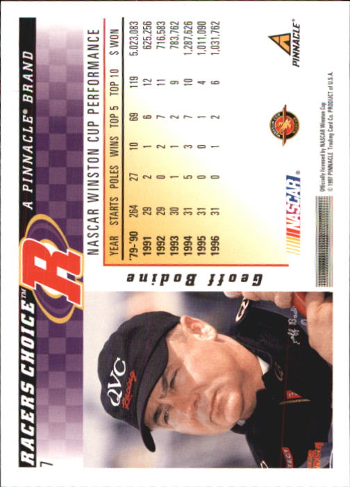 B5864- 1997 Racer's Choice Racing Card #s 1-106 -You Pick- 15+ FREE US SHIP - Picture 15 of 213