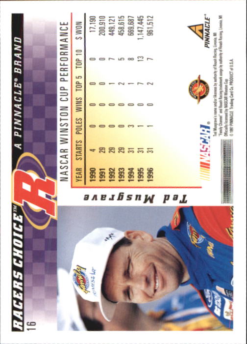 B5864- 1997 Racer's Choice Racing Card #s 1-106 -You Pick- 15+ FREE US SHIP - Picture 33 of 213