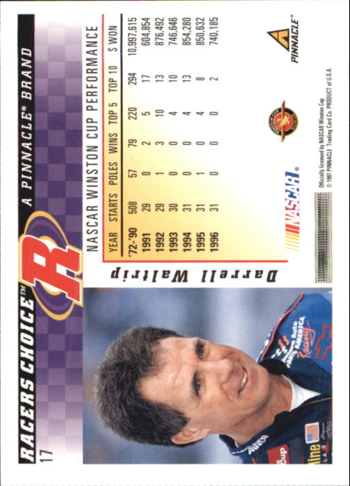 B5864- 1997 Racer's Choice Racing Card #s 1-106 -You Pick- 15+ FREE US SHIP - Picture 35 of 213