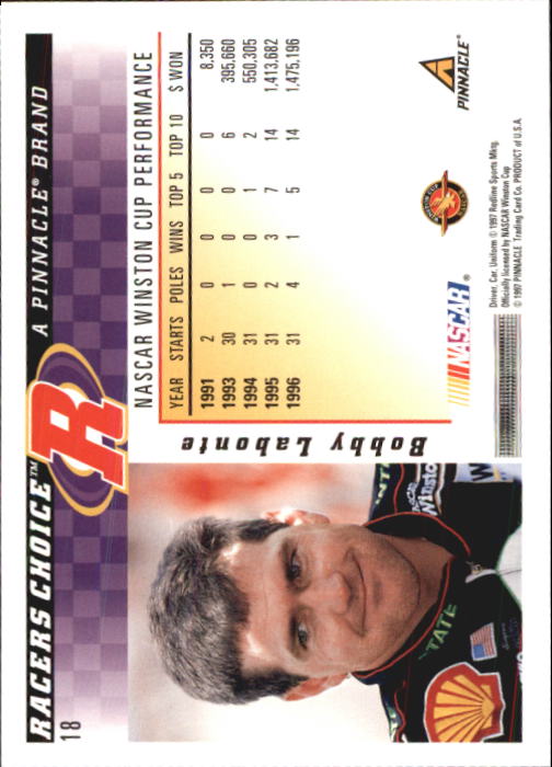 B5864- 1997 Racer's Choice Racing Card #s 1-106 -You Pick- 15+ FREE US SHIP - Picture 37 of 213