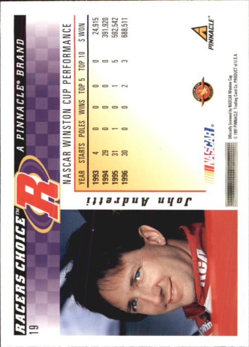 B5864- 1997 Racer's Choice Racing Card #s 1-106 -You Pick- 15+ FREE US SHIP - Picture 39 of 213