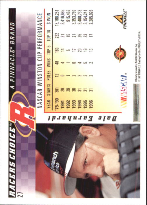 B5864- 1997 Racer's Choice Racing Card #s 1-106 -You Pick- 15+ FREE US SHIP - Picture 55 of 213