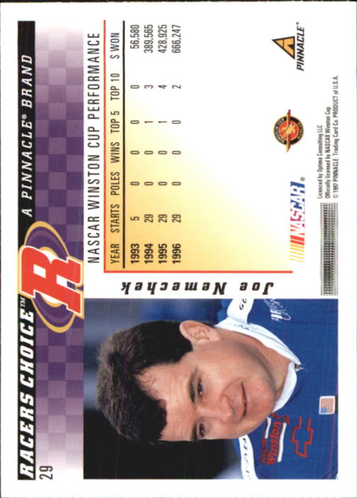 B5864- 1997 Racer's Choice Racing Card #s 1-106 -You Pick- 15+ FREE US SHIP - Picture 59 of 213