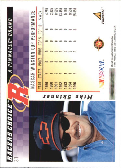 B5864- 1997 Racer's Choice Racing Card #s 1-106 -You Pick- 15+ FREE US SHIP - Picture 63 of 213