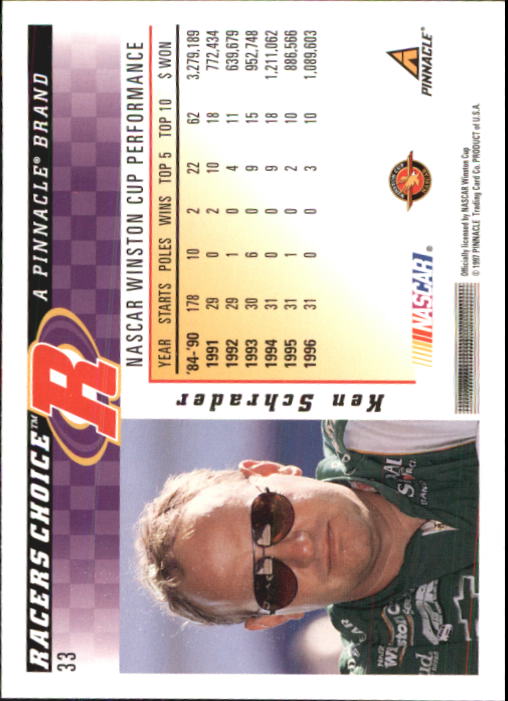 B5864- 1997 Racer's Choice Racing Card #s 1-106 -You Pick- 15+ FREE US SHIP - Picture 67 of 213