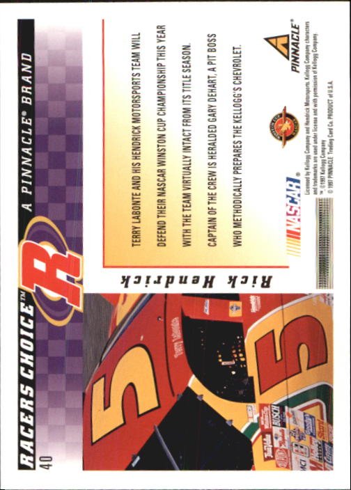 B5864- 1997 Racer's Choice Racing Card #s 1-106 -You Pick- 15+ FREE US SHIP - Picture 81 of 213