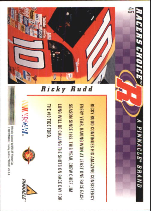 B5864- 1997 Racer's Choice Racing Card #s 1-106 -You Pick- 15+ FREE US SHIP - Picture 91 of 213