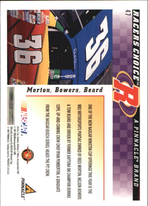 B5864- 1997 Racer's Choice Racing Card #s 1-106 -You Pick- 15+ FREE US SHIP - Picture 95 of 213