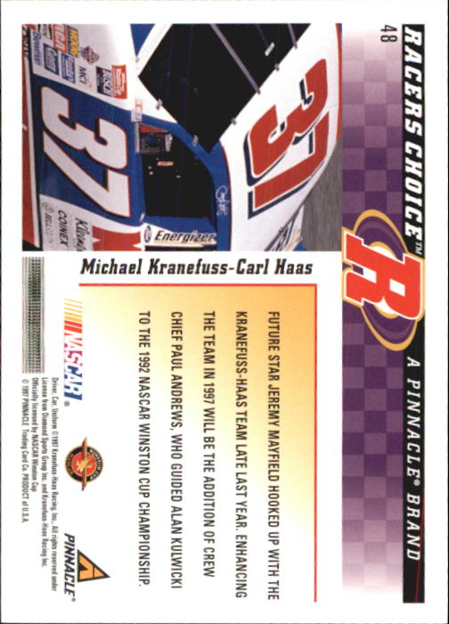 B5864- 1997 Racer's Choice Racing Card #s 1-106 -You Pick- 15+ FREE US SHIP - Picture 97 of 213