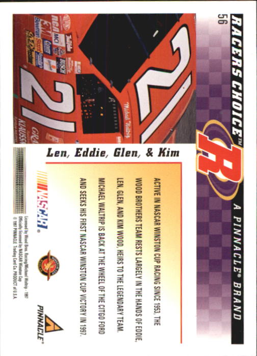 B5864- 1997 Racer's Choice Racing Card #s 1-106 -You Pick- 15+ FREE US SHIP - Picture 113 of 213