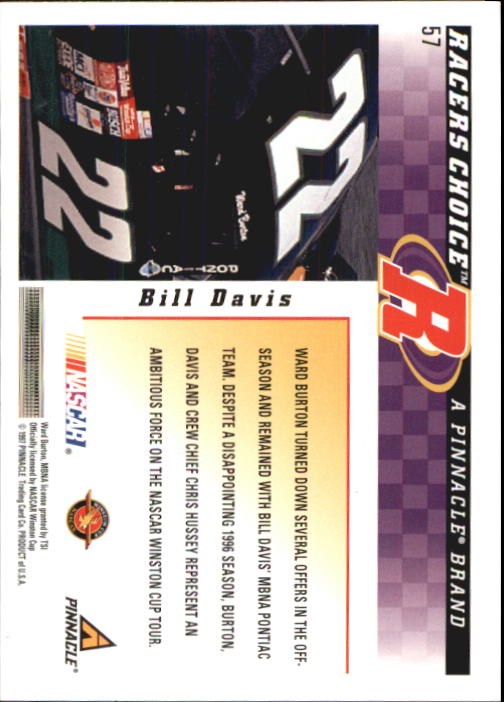 B5864- 1997 Racer's Choice Racing Card #s 1-106 -You Pick- 15+ FREE US SHIP - Picture 115 of 213