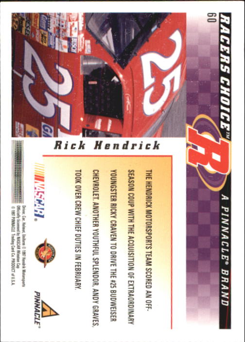 B5864- 1997 Racer's Choice Racing Card #s 1-106 -You Pick- 15+ FREE US SHIP - Picture 121 of 213