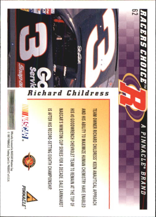 B5864- 1997 Racer's Choice Racing Card #s 1-106 -You Pick- 15+ FREE US SHIP - Picture 125 of 213
