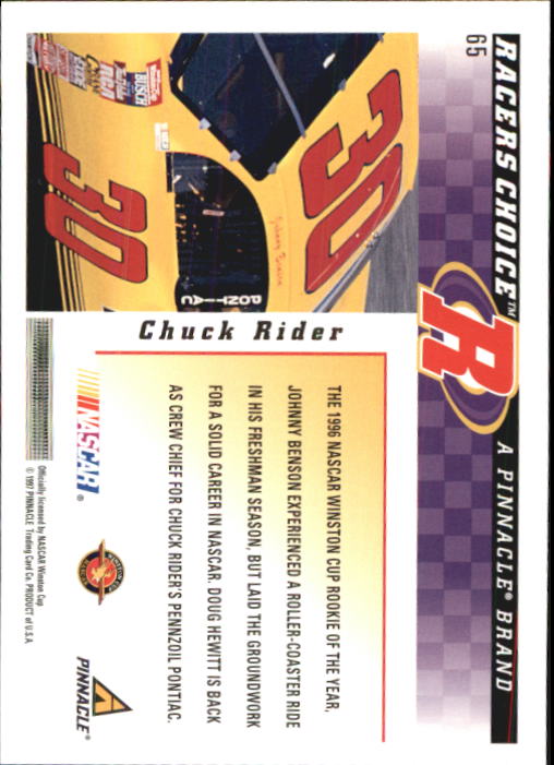 B5864- 1997 Racer's Choice Racing Card #s 1-106 -You Pick- 15+ FREE US SHIP - Picture 131 of 213