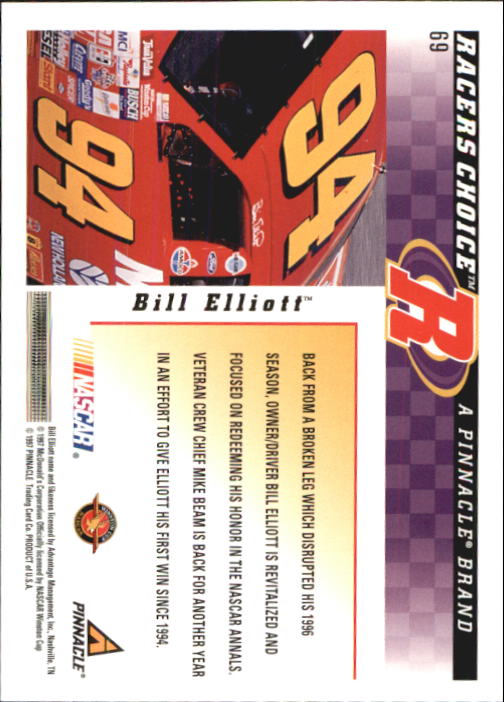 B5864- 1997 Racer's Choice Racing Card #s 1-106 -You Pick- 15+ FREE US SHIP - Picture 139 of 213